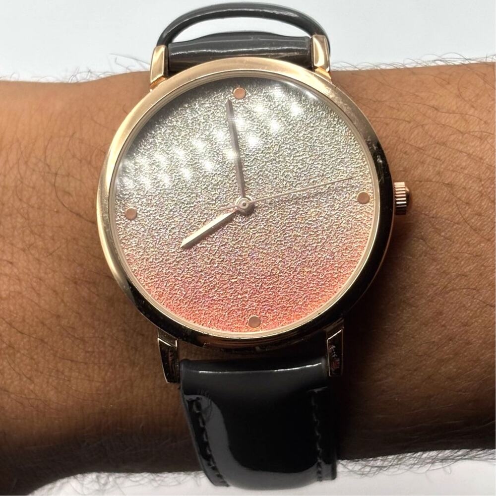 Black & Rose Gold Men's Watch